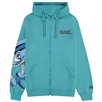 Blue-Eyes Toon Dragon Light Blue Zipper Hoodie