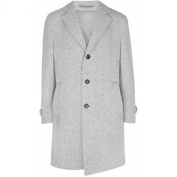 Eleventy Size L Gray Classic Coat for Men