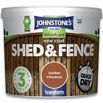 Johnstone's Red Cedar Golden Chestnut One Coat Shed & Fence Paint 9L
