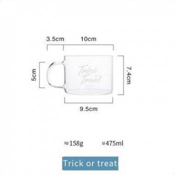 OUSSIRRO Transparent Glass Coffee Cup
