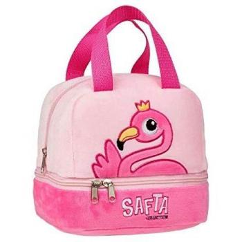 Portameriendas de peluche Safta 'Flamingo'