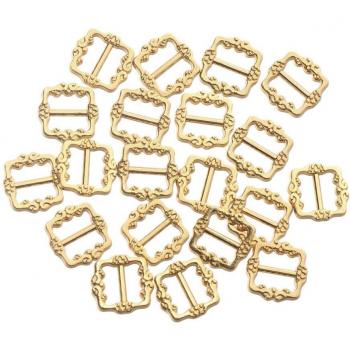 20Pcs Compact Tri-glide Belt Buckles for Doll Shoes 6mm