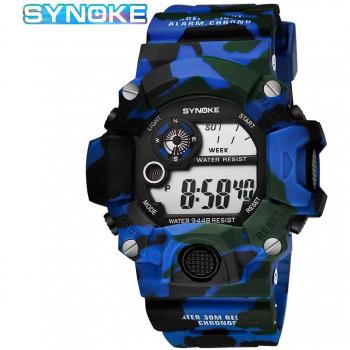 SYNOKE Men Tactical Digital Watch – Cool Camouflage Design, Sports Features, Shock & Water Resistance