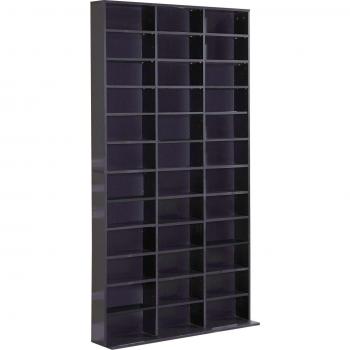 Homcom CD/DVD Storage Unit for 1116 CDs, Height-Adjustable Compartments, 102 x 24 x 195 cm, Black