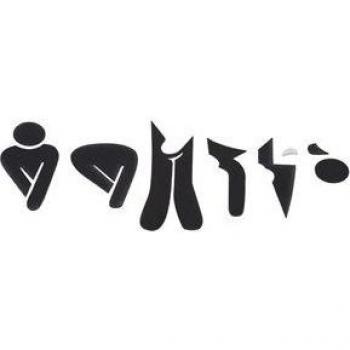 Public Toilet Door Stickers