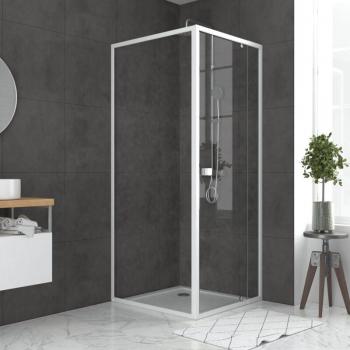 AURLANE Douche Pivotante 78-90cm + Receveur 90x90