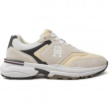 M Runner X Ventile Mix Sneakers von Tommy Hilfiger Écru