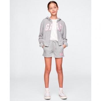 Gap Short de Punto con Cintura elástica, cordones y logo para niñas