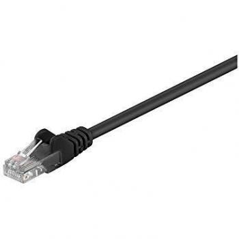 Cable de red U/UTP CAT 5e 2m negro RJ45