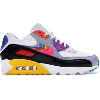 Nike Air Max 90 „Betrue“-Edition CJ5482‑100 (Weiß/Regenbogen) 44