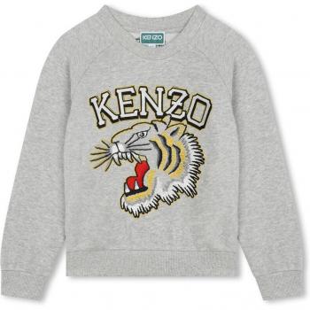Sweat-shirt en coton Kenzo Kids gris 10A
