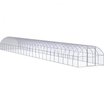 Acero Galvanizado Gallinero Exterior 3 m × 24 m – Modelo TORANA