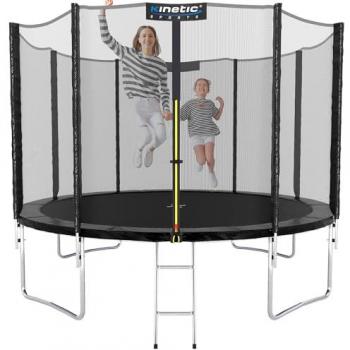 Gartentrampolin Salto 305 cm – Kinetic Sports Kinder-Set, USA Sprungtuch, Leiter
