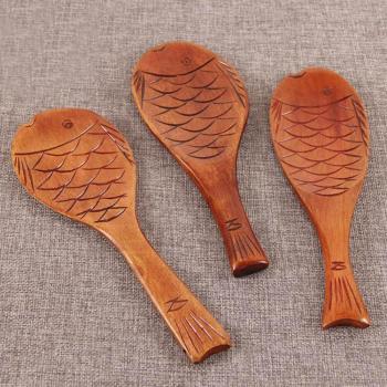 Wooden Fish Rice Spoon