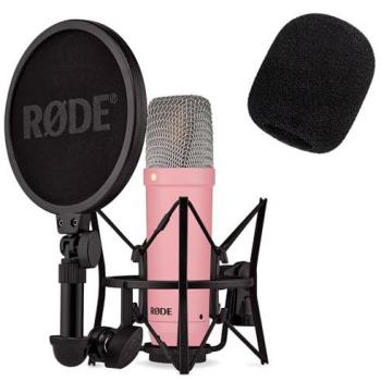 RØDE NT1 Pink Mikrofon mit Popschutz