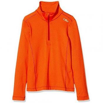 CMP Mädchen Ski Rolli 39L2525 Shirt, Farbe Bitter-Granita-Orange – 140 cm