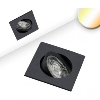 LiteSlim 9W LED – Applique/Plafoniera Nera Angolare, Bianco Caldo, Dimm