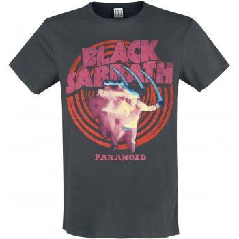 T‑Shirt Short Sleeve Black Sabbath « Paranoid » – Anthracite – Amplified Collection – Hommes  S–XXL