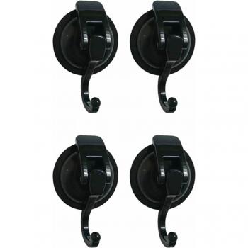 Set de Ganchos Pared-Puerta 4 x Ventosa Potente