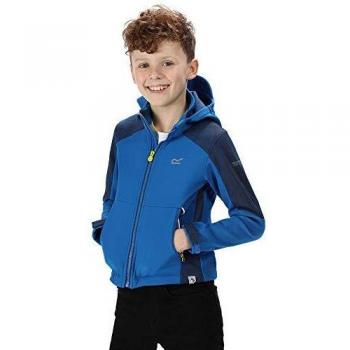 Veste Softshell Junior ASTROX II Regatta déperlante et Coupe-Vent Oxford Blue/Prussian FR : XL