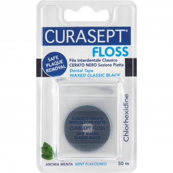 Floss Curasept Negro con Cera y Clorex
