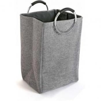 Cesta de Ropa con Asas Gris Oscuro
