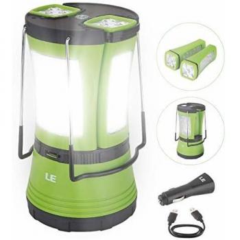 LE 600 Lumen Outdoor-Suchscheinwerfer, inkl. 2 austauschbare Taschenlampen – ideal für Camping, Wandern und Stromausfälle