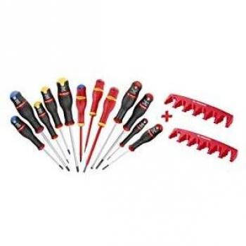 Facom Jeu de 12 tournevis Protwist + ratelier AT.J12R1PB