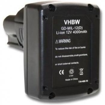 Vhbw Akku für AEG / Milwaukee 2311-21, 2313-21, 2313-20, 2312-21, 4000 mAh