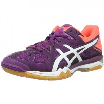 Asics Gel-Tactic W Volleyballschuhe für Damen, Phlox/White/Flash Coral