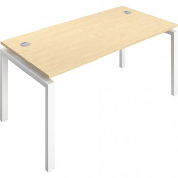 Telescopic Sliding 1 Person Maple Bench with Cable Port