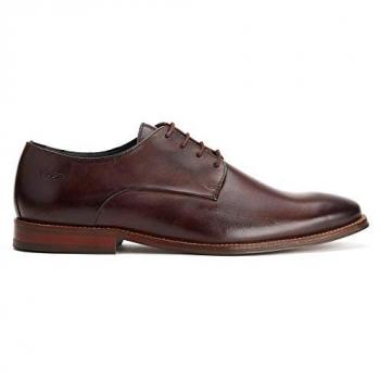 Marley Plain Toe Derby – Men's Base London, Brown, 10