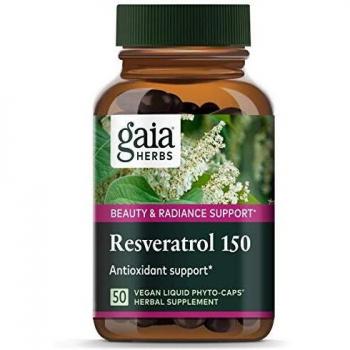 Gaia Resveratrol Complex 150mg, 50 Capsules
