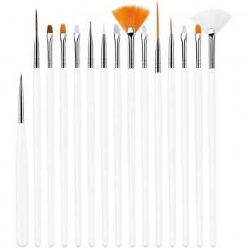 Kit de pinceles para arte en uñas 15 Uds