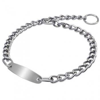 Collier d'entraînement avec plaque 50 cm