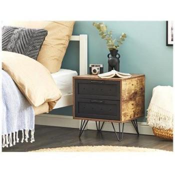 Comodino arancione scuro Beliani 45x39