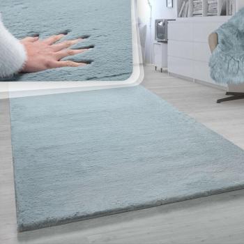 Mosaico Turchese 60x90: Tappeto a Pelo Lungo in Ecopelliccia