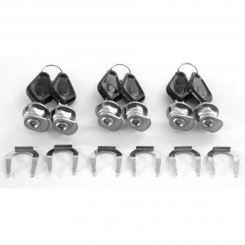 FC-Moto Terreno – Set di 6 Cilindri Serratura Grigio Argento