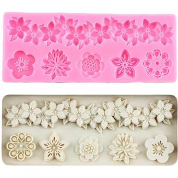 Cupcake Decorating Silicone Molds in Button Shape