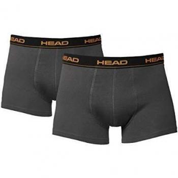 HEAD Herren Boxershorts Basic 2er Pack, grau