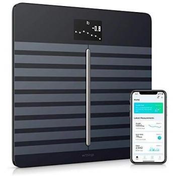 Withings Body Cardio – WLAN-Smart-Waage mit Körperfettwaage, Messung von Herzfrequenz, Gefäßalter, BMI, Körperfett, Muskelmasse und Wasseranteil %