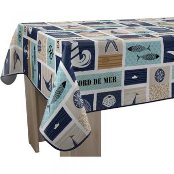 Tissu anti-taches bord de mer, format rectangle 150 × 300 cm