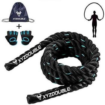 XYZDOUBLE Sportseil 2,8 m – Heavy Jump Rope für Fitnesstraining