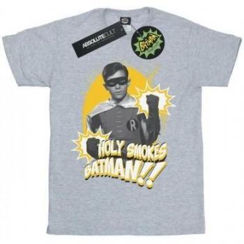 DC Comics Girls Batman Series Robin Holy Smokes Black Cotton T-Shirt