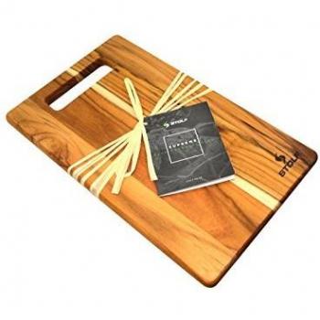 Grain Edge Pro Cutting Board by Stolf – Handles for Easy Transport