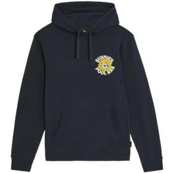 Nachtblauwe Pool Bar Hoodie met Zonnebrilprint – Lyle & Scott