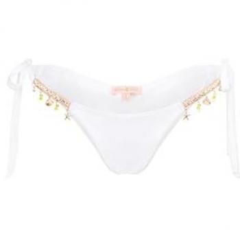 Moda Minx Bikini-Hose Seychelles Tie Side – Weiß, Damen, Größe XL, US-Größen