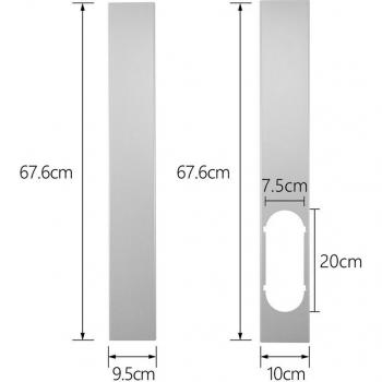 2Pcs 1.3m Adjustable Window Plate for Portable AC