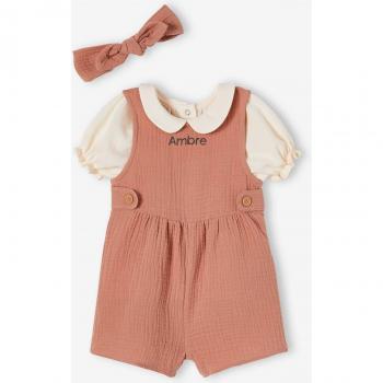 VERTBAUDET Kit Bébé 3 Pièces Personnalisé Vieux Rose