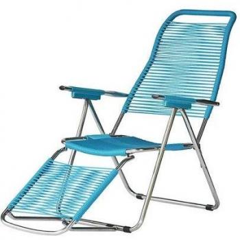Fiam Spaghetti Gartenliege aus Aluminium – Petrol